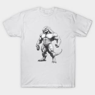 Kaiju Gym Shirt – Godzilla Workout Design for Fitness & Bodybuilding T-Shirt